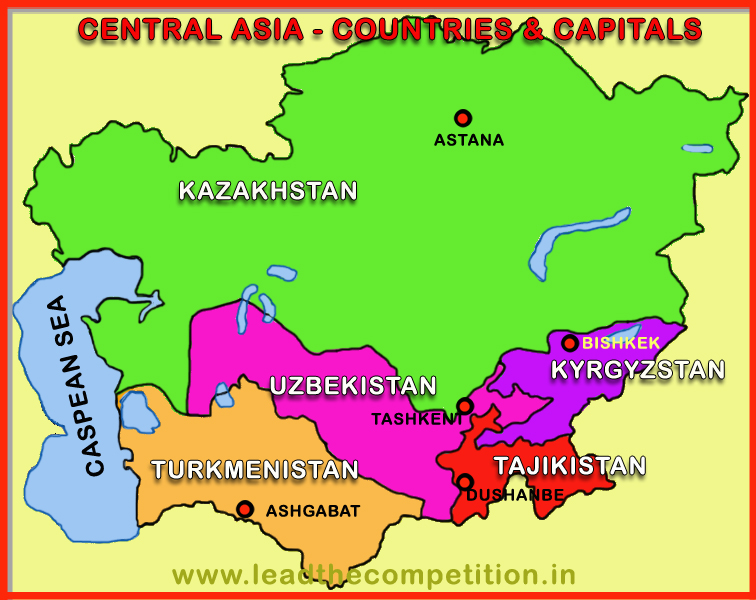 Capitals of Central Asian Countries