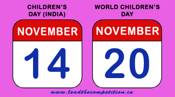 National and International Childrends Days