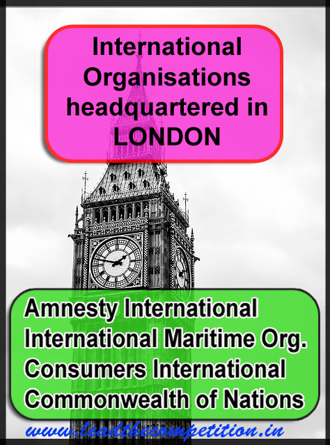 HQs Of International Organisations in London