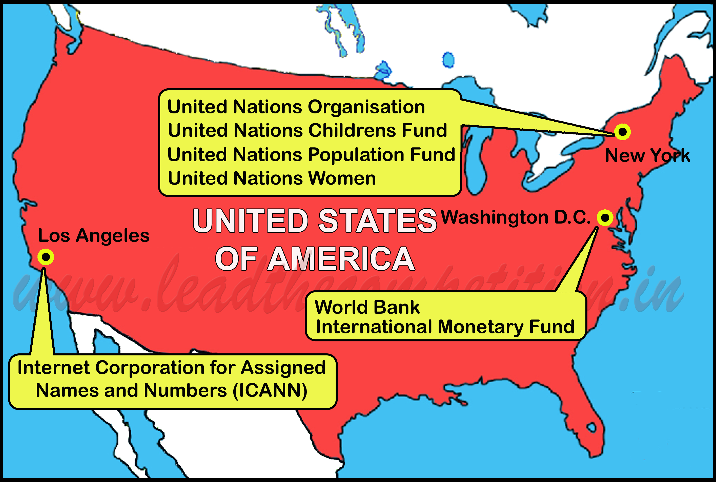 HQs Of International Organisations in U.S.A.
